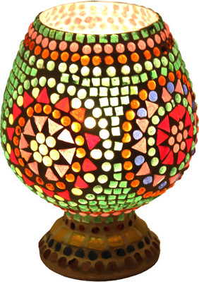 

Brahmz Mossiac HandCrafted Table Lamp(7 inch, Multicolor)