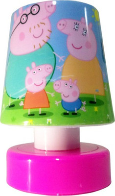

Funcart Funcart PEPPA PIG Pat Design LED Changing Table night Lamp ( 3 AAA battery not included) Table Lamp(11 cm, Multicolor)