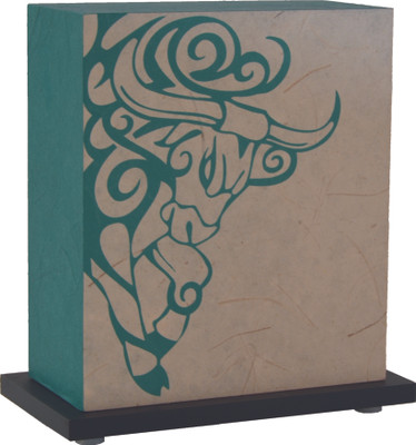 

Shady Ideas Feeling Bullish LED Table Lamp(Beige, Blue)