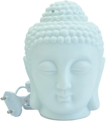 

Varanasi Enterprises Electric Buddha Aroma Diffuser Fine Quality Porcelain With Light/ Heat Regulator Big Size 9x9 inch Night Lamp(23 cm, White)
