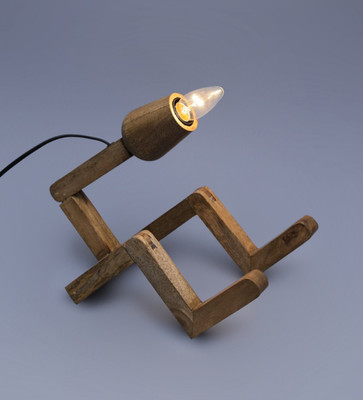 

The Brighter Side Eros Table Lamp(28 cm, Natural wood)