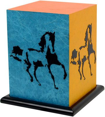 

Shady Ideas DARK HORSE ACRYLIC LED Table Lamp(17.7 cm, Multicolor)
