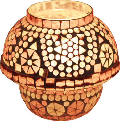 

Brahmz BMZ-GLM-42 Table Lamp(7.5 inch, White, Baby Pink)