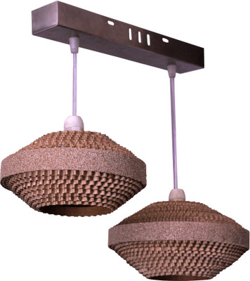 

Sylvn Studio Flying Saucer Twin Night Lamp(10.2 cm, Brown)