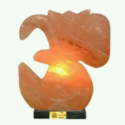 

The Himalayan Salt Omm Shape Table Lamp(25 cm, Attractive Pink)