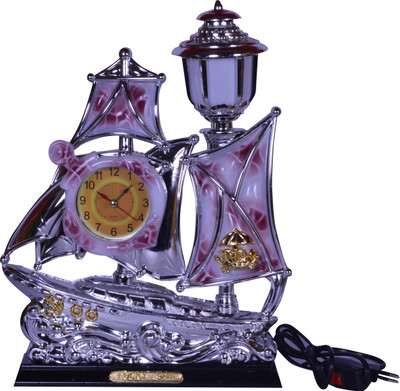 

LUCKY GIFT LUCKY LAMP & CLOCK Table Lamp(32 cm, Multicolor)