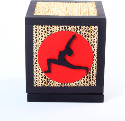 

Sylvn Studio Centric Yoga Asana Table Lamp(14 cm, Brown, Black, Red)