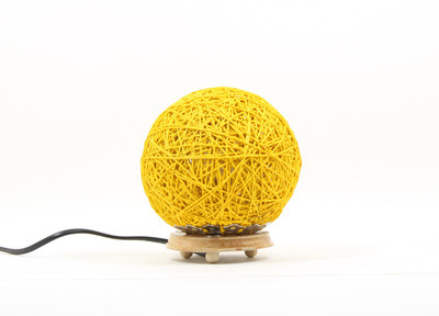 

Eartho TableSmallYellow Table Lamp(18 cm, Yellow)
