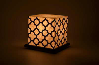 

Shady Ideas Bohemia Small LED Table Lamp(Beige, Gold)