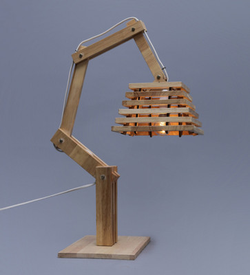 The Brighter Side Robbie Table Lamp(71 cm, Brown)