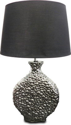 

Calmistry Silver Crater Ceramic Table Lamp(55 cm, Multicolor)