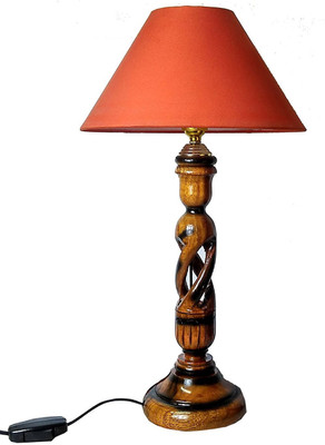 

Woodly Plain Blue Table Lamp(32 cm, Orange)