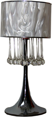 

GlowRays Hanging Crystals Table Lamp(30.5 cm, Off White)