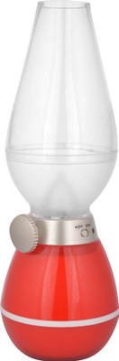 Big Impex Rechargeable Table Lamp(21 cm, Red)