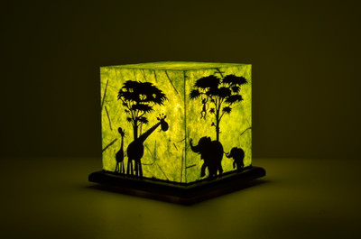 

Shady Ideas Jungle Mania LED Table Lamp(Green, Black)