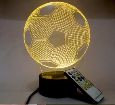 varna crafts Lampees Soccer Ball 3D Illusion Led Night Lamp(23 cm, Multicolor)