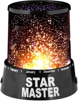 Shadowfax Super Star Master Light Projector Night Lamp(13 cm, Black)