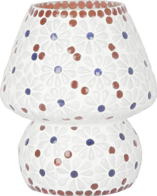 

Glitz Tiffany Ethnic Style Table Lamp(20 cm, White)
