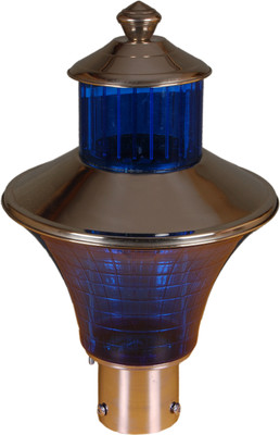 

Lucky Blue Pillar Post Table Lamp(30 cm, Blue)