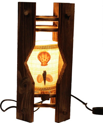 

Purpledip Rustic Decorative Table Lamp(30 cm, Brown)
