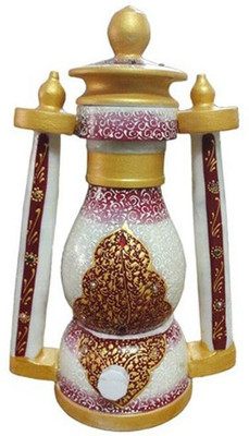 

KSC International best Indian Marble Table Lamp(25 cm, White)