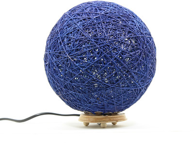 Eartho TableLargeBlue Table Lamp(24 cm, Blue)
