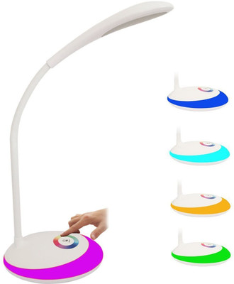 

Glitz LED Table lamp, super bright 16 led Dimmable with colour changing Base, inbuilt Battery back upto 3 hours … Table Lamp(17 cm, Multicolor)
