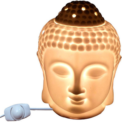 

Starstell Electric Buddha Head Aroma Oil Diffuser with Light or Heat Regulator Night Lamp(14 cm, White)