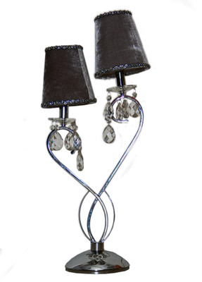 

GlowRays Grey Velvet Table Lamp(35.5 cm, Grey)
