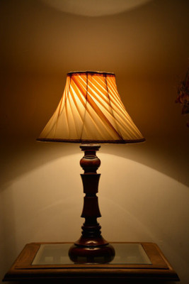 Yashasvi Decor Table Lamp(40.64 cm, Cream)
