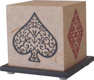 

Shady Ideas 4 Aces LED Table Lamp(Beige, Black, Red)