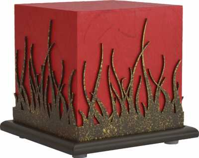

Shady Ideas Forest Fire Small LED Table Lamp(Red, Brown)