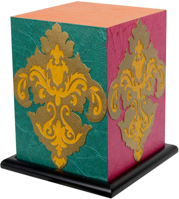 

Shady Ideas DAMASK PASSION ACRYLIC LED Table Lamp(17.7 cm, Multicolor)