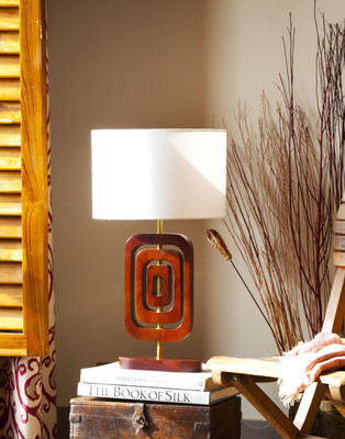

Orange Tree Pore Table Lamp(55.9 cm, Brown, White)