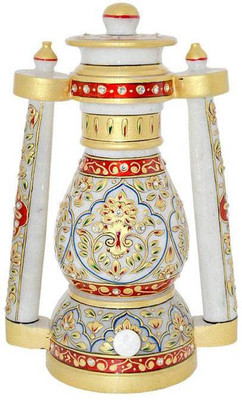 

KSC International Nice Marble lantern Table Lamp(25 cm, White)