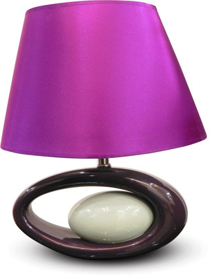 

Calmistry Oval Ceramic Table Lamp(32 cm, Multicolor)