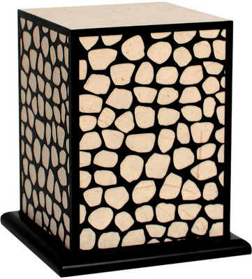 

Shady Ideas STONED LED Table Lamp(17.78 cm, Beige)