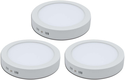 

VRCT Led Surface Panel, Round Style, Cool white (6.00 Watts) Night Lamp(12 cm, White)