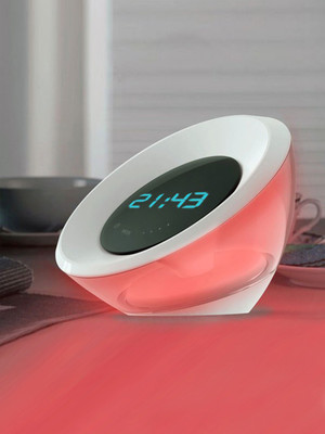 

Madsbag Color Changing Table Night Lamp With Alarm Table Lamp(13 cm, White)