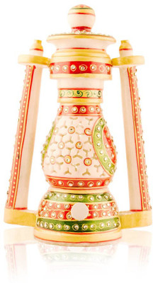 

Yes No Electic Lantern 10'' inches Table Lamp(10 cm, White)