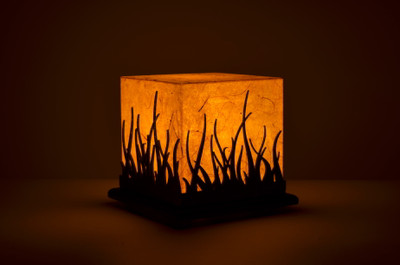 

Shady Ideas Forest Fire Small LED Table Lamp(Gold, Yellow, Brown)