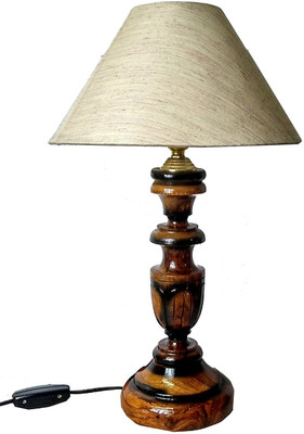 

Woodly Khadi Table Lamp(32 cm, off white)