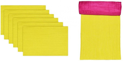 42% OFF on meSleep Yellow, Pink Silk Table Linen Set(Pack of 8) 42% OFF on meSleep Yellow, Pink Silk Table Linen Set(Pack of 8)