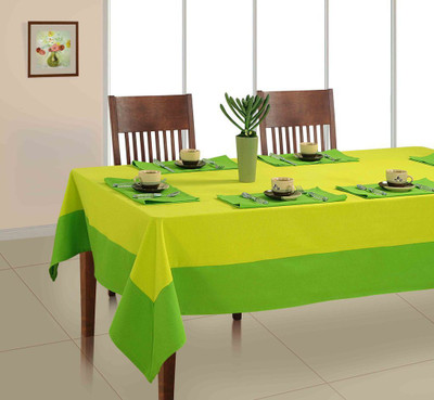 

Soumya Furnishings Green Organic Cotton Table Linen Set(Pack of 7)