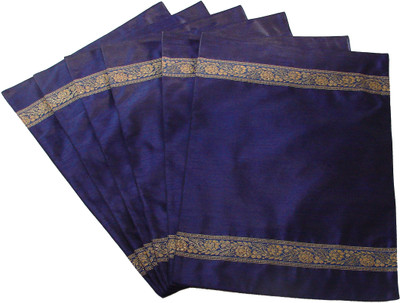 

Home Shine Blue Polyester Table Linen Set(Pack of 6)