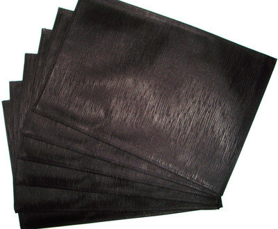 

Ritwik Black Rexin Table Linen Set(Pack of 6)