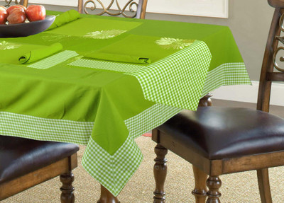 

Elan Green Organic Cotton Table Linen Set(Pack of 14)