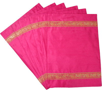 

Home Shine Pink Polyester Table Linen Set(Pack of 6)