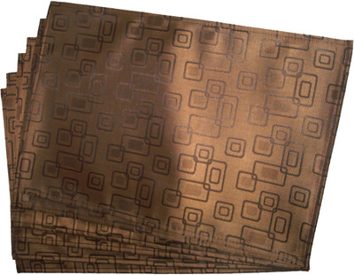 

Ritwik Brown Rexin Table Linen Set(Pack of 6)