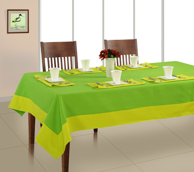 

Soumya Furnishings Green Organic Cotton Table Linen Set(Pack of 7)